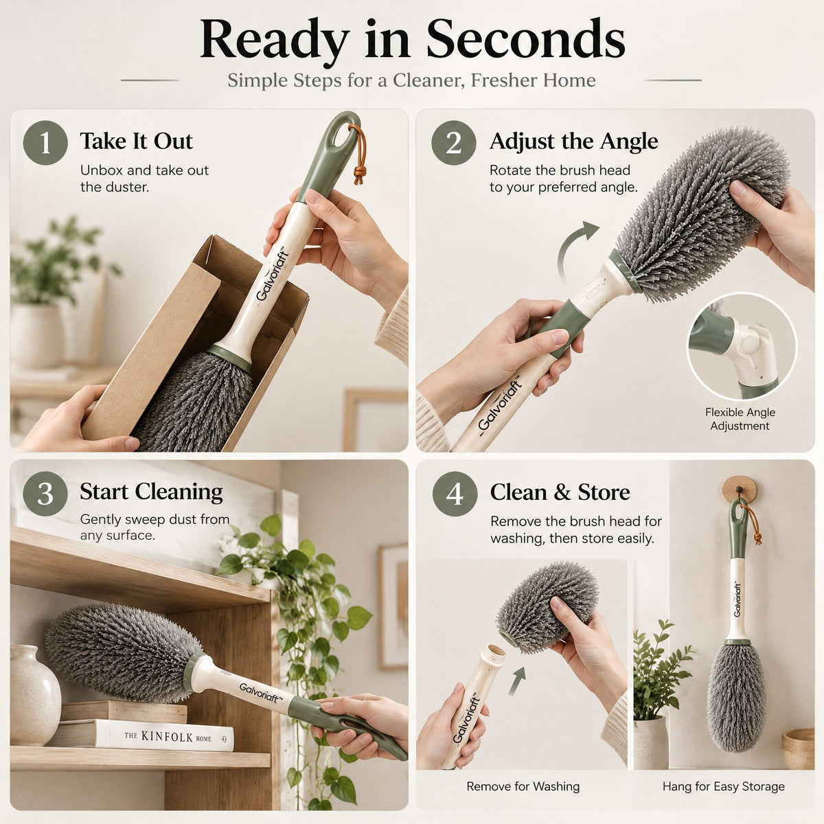 Galvoriaft™ Premium Cleaning Duster Brush – image 5