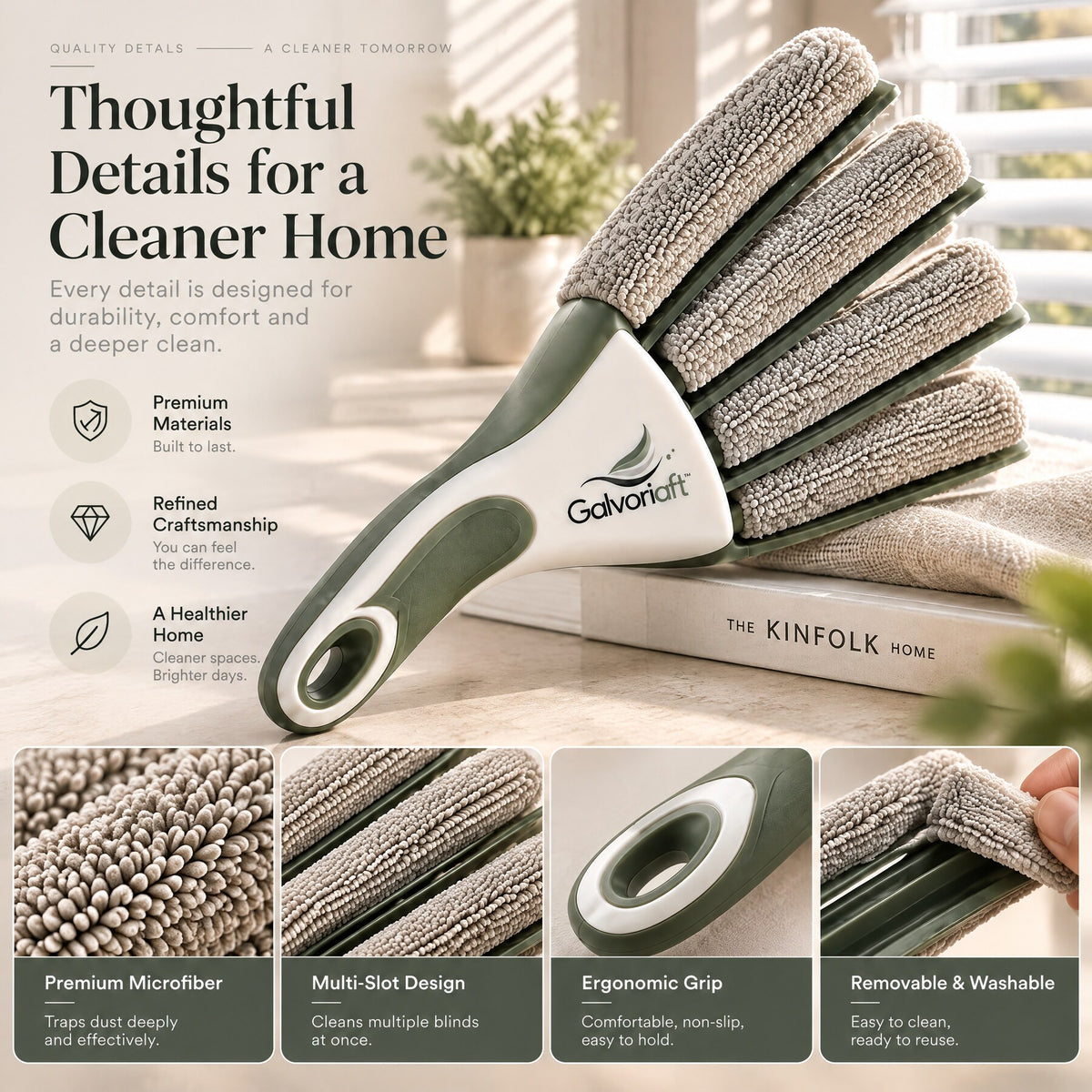 Galvoriaft™ Foldable Microfiber Duster – image 3