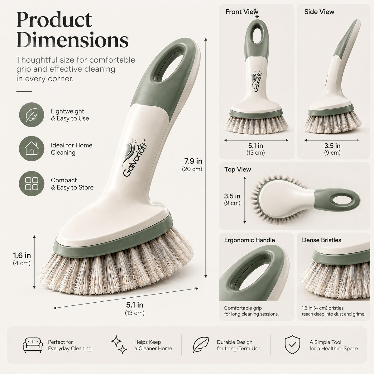 Galvoriaft™ Premium Dense Bristle Cleaning Brush – image 3