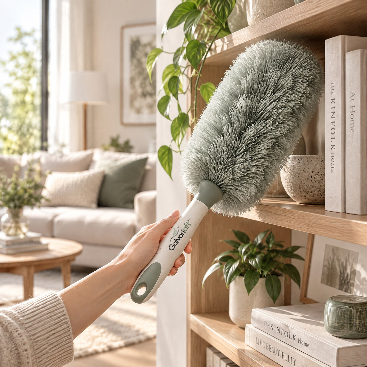 Galvoriaft™ Ultra-Soft Microfiber Dusting Brush – image 5