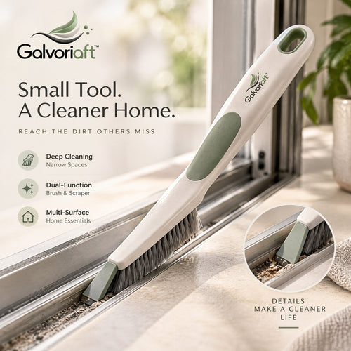 Galvoriaft™ Compact Cleaning Brush – white background view